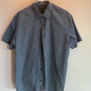 Men's Blue Short Sleeve Shirt